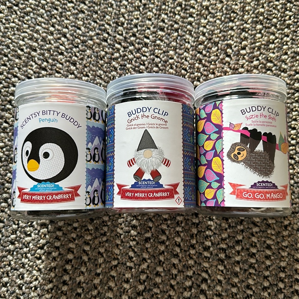 NEW Scentsy Buddy Clips and Bitty Buddy